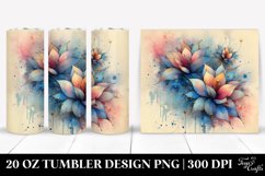 Abstract Stained Lobelia 20 oz Tumbler Design Product Image 1