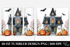 Funny Halloween Haunted House 20 Oz Tumbler Product Image 1
