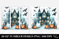 Funny Halloween Haunted House 20 Oz Tumbler Product Image 1