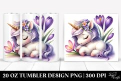 Cute Baby Unicorn Crocus 20 Oz Tumbler Product Image 1