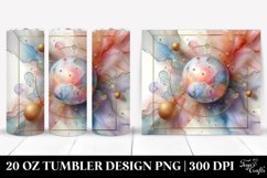 Glossy Cosmos,Abstract Watercolor | 20 oz Tumbler Product Image 1