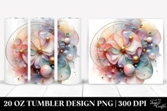 Glossy Cosmos,Abstract Watercolor | 20 oz Tumbler Product Image 1