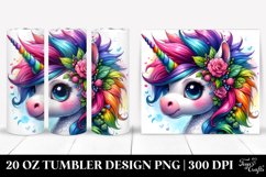 Cool Unicorn,Watercolor Drawing | 20 oz Tumbler Product Image 1