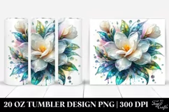 Shiny Gardenia Material 20 Oz Tumbler Product Image 1