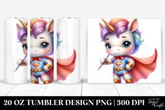 Baby Unicorn Hero Pose | 20 Oz Tumbler Product Image 1