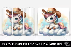 Cute Unicorn Cowboy | 20 oz Tumbler Product Image 1