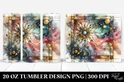 Stained Cosmos Art | 20 oz Tumbler Product Image 1