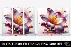 20 Oz Tumbler Sublimation | Glossy Freesia with Metallic Product Image 1