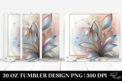 Shiny Snowdrop,Abstract Watercolor | 20 oz Tumbler Product Image 1