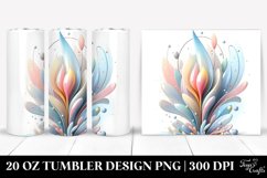 Shiny Snowdrop,Abstract Watercolor | 20 oz Tumbler Product Image 1