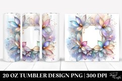 Shiny Snowdrop,Abstract Watercolor | 20 oz Tumbler Product Image 1