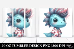 Expressive Baby Dinosaur 20 Oz Tumbler Product Image 1