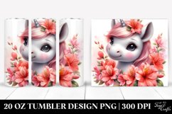 Baby Unicorn Watercolor Tumbler | 20 oz Tumbler Product Image 1