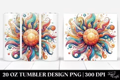 Colorful Whimsical Sun | 20 Oz Tumbler Product Image 1