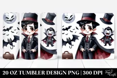 Funny Halloween Vampire Clipart | 20 oz Tumbler Product Image 1