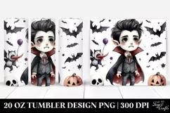 Funny Halloween Vampire Clipart | 20 oz Tumbler Product Image 1