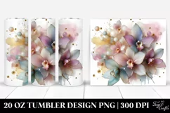 Glossy Orchid Design | 20 oz Tumbler Product Image 1