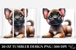 Playful Baby Malinois 20 Oz Tumbler Product Image 1