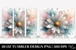 Abstract Shiny Daisy Tumbler Product Image 1