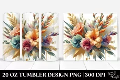 Colorful Gladiolus Splash Bouquet | 20 Oz Tumbler Product Image 1