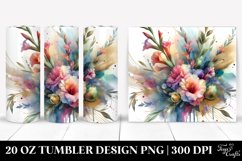 Colorful Gladiolus Splash Bouquet | 20 Oz Tumbler Product Image 1