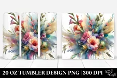 Colorful Gladiolus Splash Bouquet | 20 Oz Tumbler Product Image 1