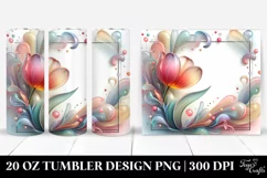 Shiny Tulip Illustration | 20 oz Tumbler Product Image 1