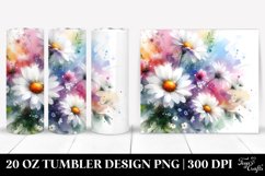 Abstract Vibrant Daisy Tumbler Product Image 1