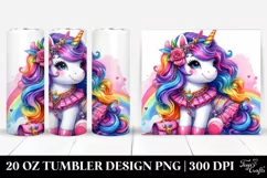 Cute Unicorn Drawing | 20 oz Tumbler Product Image 1