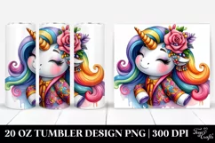 Cute Unicorn Drawing | 20 oz Tumbler Product Image 1