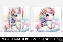 Baby Unicorn From Cloud Tumbler Product Image 1