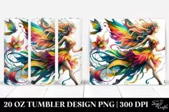Running Fairy Drawing | 20 oz Tumbler Product Image 1