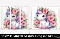 Baby Unicorn Impatiens Tumbler Product Image 1