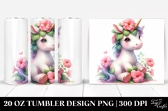 Baby Unicorn Impatiens Tumbler Product Image 1