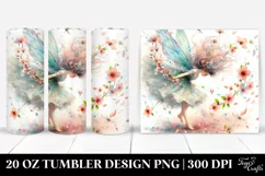 Fairy Tumbling with Spring Petals | 20 Oz Tumbler Product Image 1