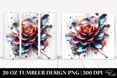 Abstract Shiny Camellia | 20 Oz Tumbler Product Image 1