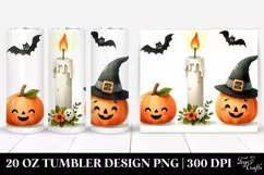 Funny Halloween Candle 20 Oz Tumbler Product Image 1