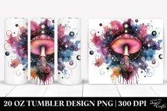 Vibrant Celestial Mushroom Sublimation Clipart Product Image 1