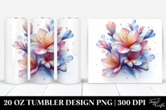 Abstract Shiny Freesia 20 Oz Tumbler Product Image 1