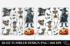 Funny Halloween Skeleton 20 Oz Tumbler Product Image 1