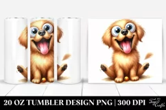 Funny Golden Retriever Sitting Tumbler Product Image 1