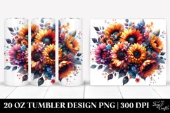 Vibrant Sunflower Bouquet Tumbler Product Image 1