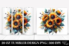 Vibrant Sunflower Bouquet | 20 Oz Tumbler Product Image 1