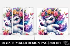 Monkey made of Flowers, 20 Oz Tumbler Product Image 1