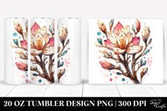 Wooden Stained Freesia | 20 Oz Tumbler Product Image 1