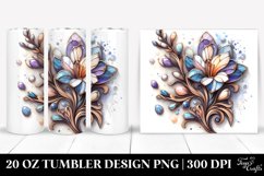 Wooden Stained Freesia | 20 Oz Tumbler Product Image 1