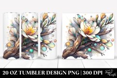 Wooden Stained Freesia | 20 Oz Tumbler Product Image 1