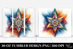 Vibrant Star Abstract | 20 Oz Tumbler Product Image 1