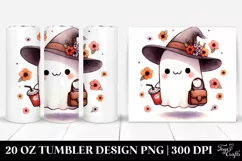 Washed Cartoon Simple Retro Halloween | 20 oz Tumbler Product Image 1