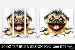 Funny Pug Ice | 20 Oz Tumbler Product Image 1